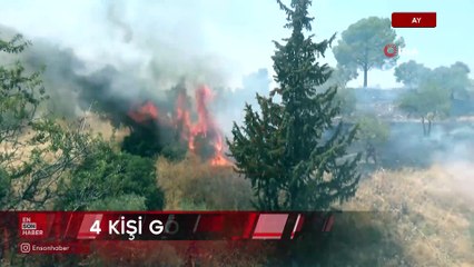 Aydın’da havaya ateş açtılar, yangına neden oldular