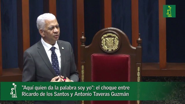 “Aquí quien da la palabra soy yo el choque entre Ricardo de los Santos y Antonio Taveras Guzmán