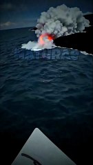 Volcano Fire + Ocean Lava Flow 🌊🔥 You Must See This!