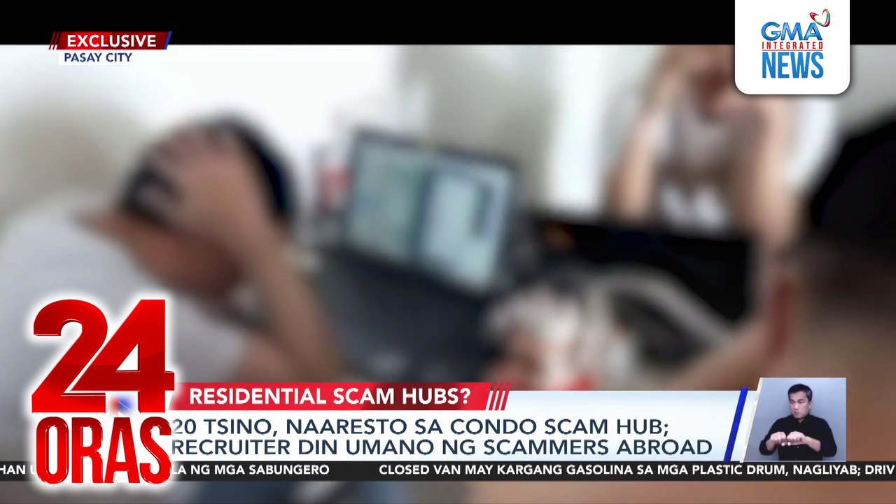 20 Tsino, naaresto sa condo scam hub; recruiter din umano ng scammers abroad | 24 Oras