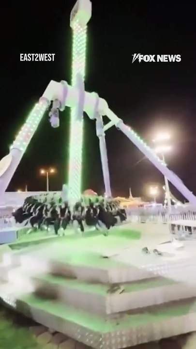 The moment a ride snapped in half at an amusement park in Saudi Arabia