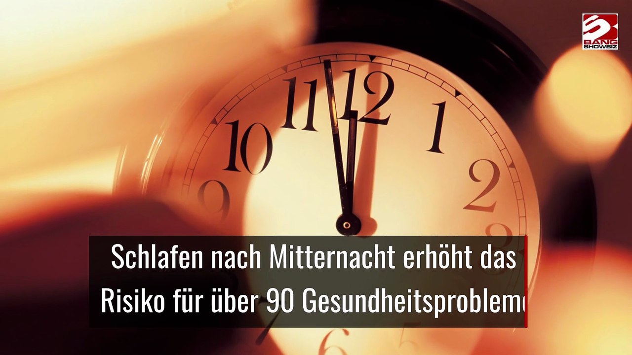 Schlafen nach Mitternacht erhöht das Risiko für über 90 Gesundheitsprobleme