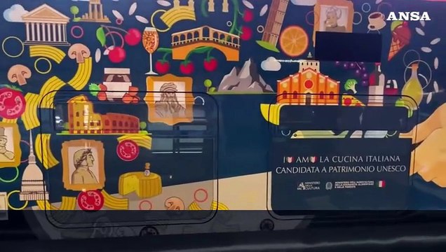 Nuova livrea Leonardo per candidatura cucina italiana a patrimonio Unesco