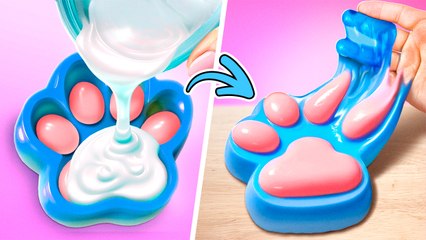 Treat Your Cat RIGHT!🐾😻* Giant Paw Taba Squishy* TOP DIY Purr-fect Crafts!