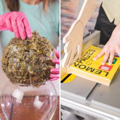 She used paper and resin to make an amazing night lamp ☀️