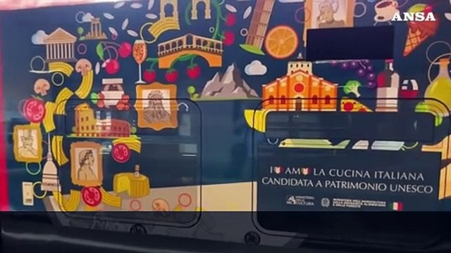 Nuova livrea Leonardo per candidatura cucina italiana a patrimonio Unesco