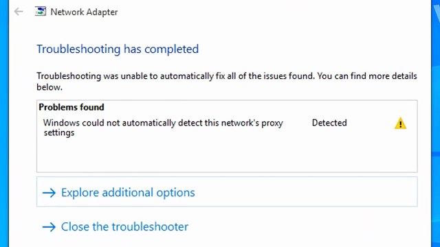 How to Fix Windows Could Not Automatically Detect This Network’s Proxy Settings Error in Windows 10 & 11