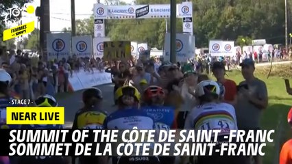 Summit of the Côte de Saint-Franc - Stage 7 - Tour de France Femmes avec Zwift 2025