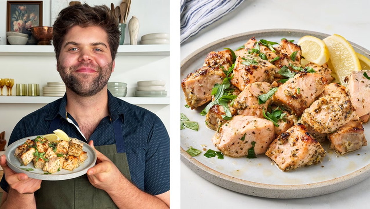 How to Make Caesar Salmon Bites