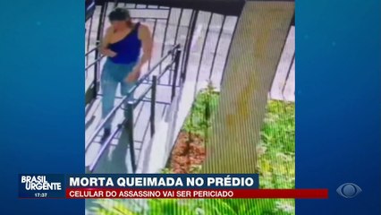 Mulher morta queimada no prédio