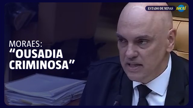 Moraes fala em ousadia criminosa contra o STF
