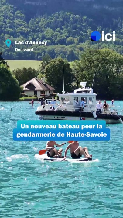Sur le lac d'Annecy, la gendarmerie remplace son bateau vieux de 29 ans par une nouvelle navette
