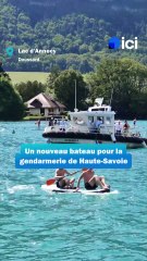 Sur le lac d'Annecy, la gendarmerie remplace son bateau vieux de 29 ans par une nouvelle navette