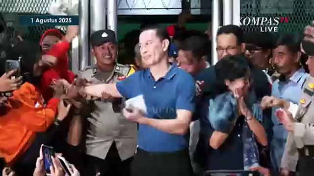 Bebas! Detik-Detik Tom Lembong Keluar Penjara Usai Terima Abolisi Presiden Prabowo