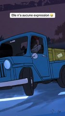 Elle affiche une expression totalement impassible 😶