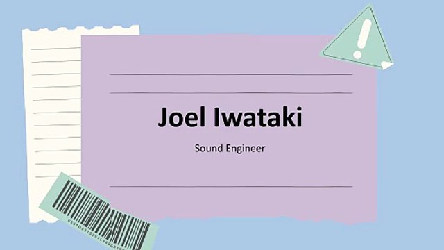 Joel Iwataki - A Film-Focused Audio Innovator