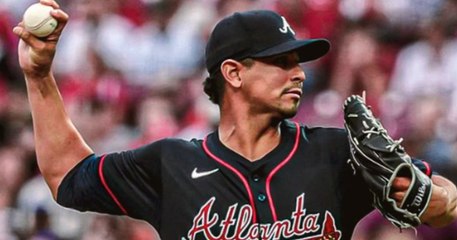 Carlos Carrasco repartió galletas en su estreno con Bravos de Atlanta