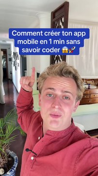 Comment créer ton app mobile en 1 min sans savoir coder 😱🚀