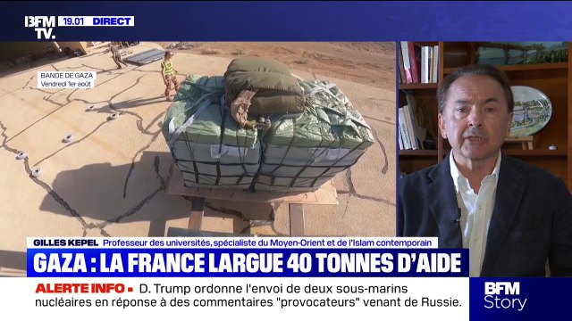 Largage d'aide humanitaire à Gaza: Rien ne remplace les dons qui étaient apportés par les organismes de l'ONU , estime Gilles Kepel, spécialiste du Moyen-Orient