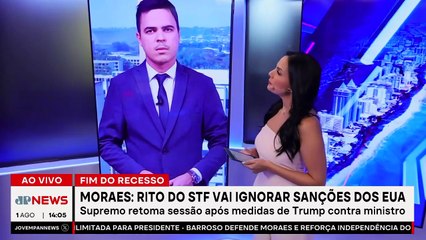 Alexandre de Moraes diz que vai ignorar sanções de Trump | TEMPO REAL