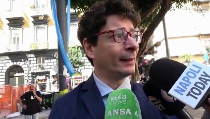 A Napoli i funerali di Vincenzo Del Grosso, uno dei tre operai morti sul lavoro