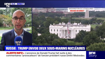 Envoi de deux sous-marins nucléaires: une réponse "aux déclarations hautement provocatrices de Dmitri Medvedev", selon Donald Trump