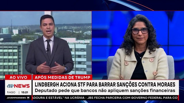 Lindbergh aciona STF para barrar sanções dos EUA contra Moraes | TEMPO REAL
