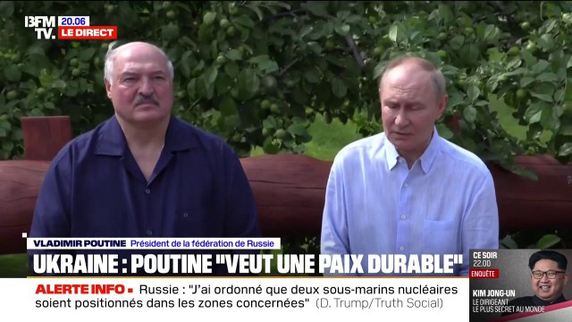 Guerre en Ukraine: l'armée russe accélère sa progression sur le terrain, pendant que Vladimir Poutine souhaite une paix durable