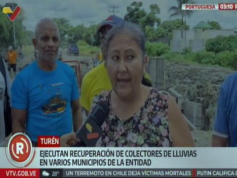 Portuguesa | Nuevo sistema de drenaje para el mcpio. Turén beneficiara los daños por las lluvias