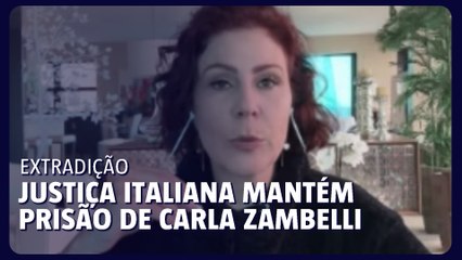Carla Zambelli vai permanecer presa na Itália