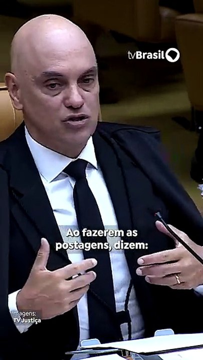 Alexandre de Moraes em discurso de reabertura dos trabalhos no STF