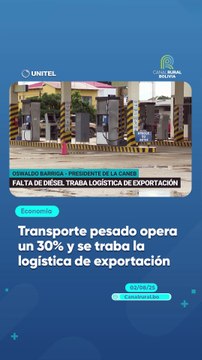 Transporte pesado opera un 30% y se traba la logística de exportación