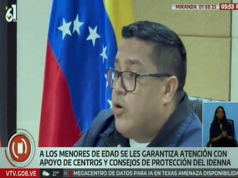 Gobierno Bolivariano y el IDENNA comprometidos para apoyar a los niños y jóvenes en situación de calle