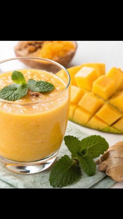 Mango Ginger Smoothie🥭✨ Refreshing, tropical, and with a zesty kick from ginger, this Mango Ginger Smoothie is a perfect way to start your day or boost your energy anytime! 🧡🌱