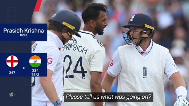 Fiery exchange with 'legend' Joe Root 'just banter' - Prasidh Krishna