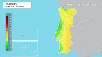 Temperaturas máximas acima dos 40 ºC vão marcar a atualidade meteorológica no primeiro fim de semana de agosto!