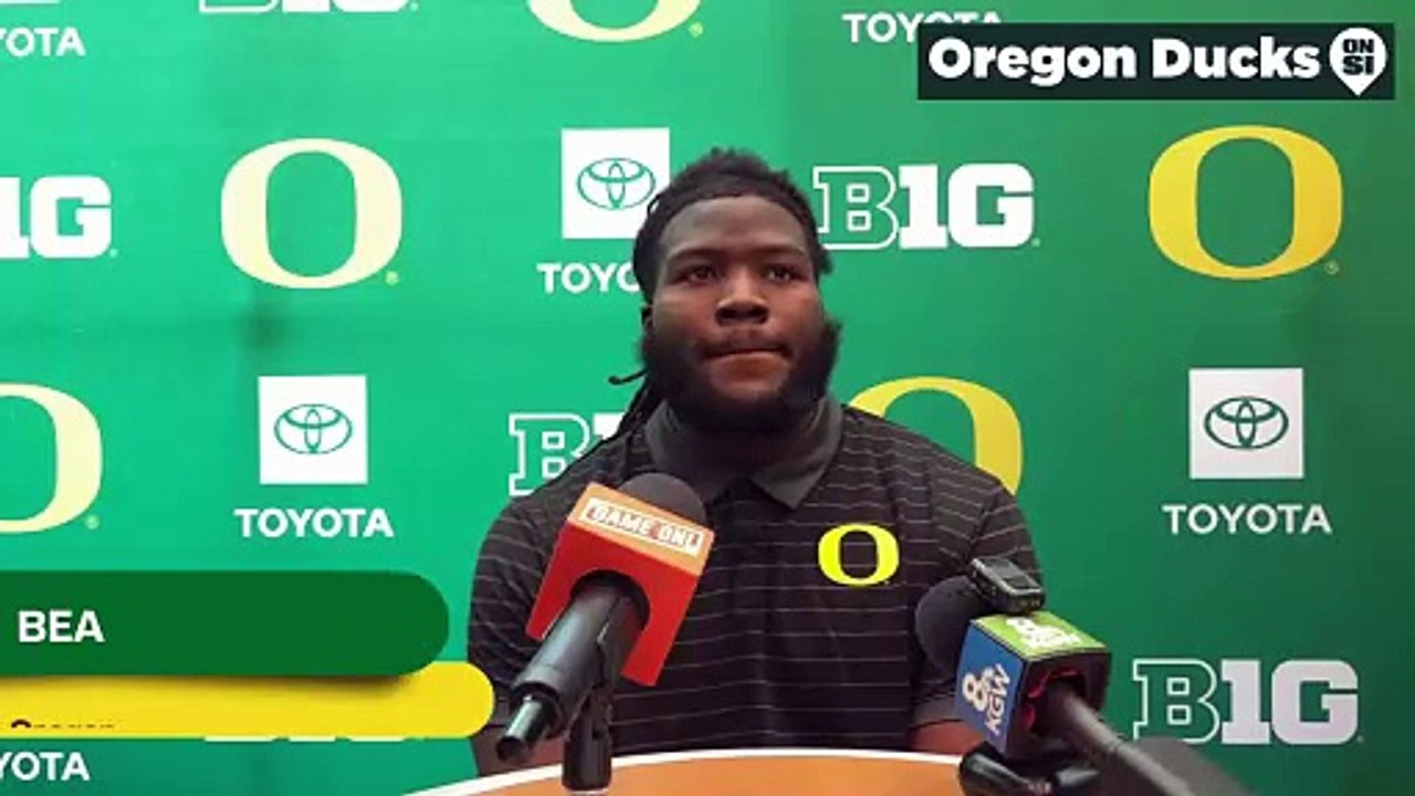 Oregon Ducks defensive lineman Bear Alexander discusses his personal goals for the season