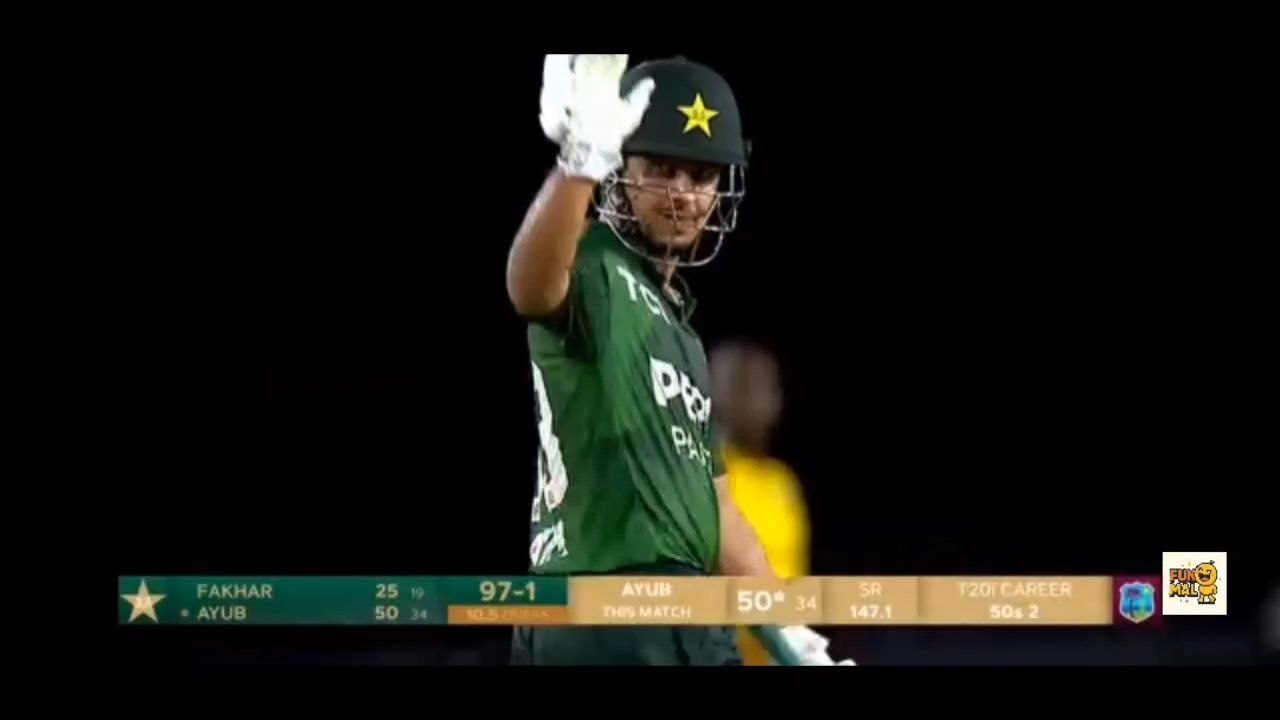 Saim Ayub is on fire 🔥🔥🔥 stunning with bat t20 match Pakistan vs westindies inform pak vs wi