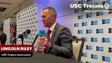 USC Trojans head coach Lincoln Riley discusses Defensive Tackle Jamaal Jarrett's size and power
