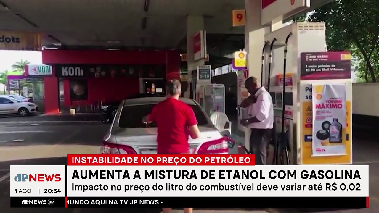 Mistura entre etanol e gasolina aumenta