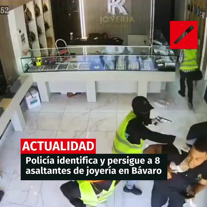 Policía identifica y persigue a ocho asaltantes de joyería en Bávaro