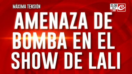 Amenaza de bomba en el show de Lali