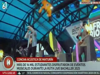 Jóvenes egresados de planteles educativos del edo. Monagas disfrutaron de la Ruta Live Bachiller