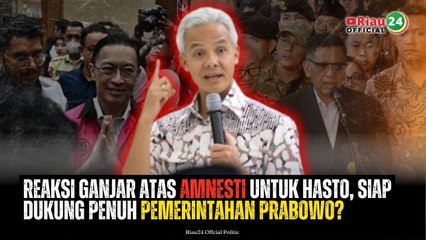 Reaksi Ganjar atas Amnesti untuk Hasto, Siap Dukung Penuh Pemerintahan Prabowo?