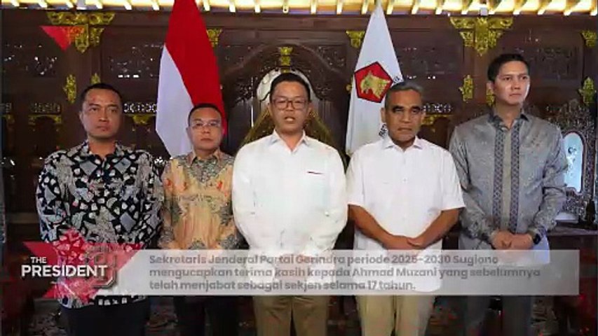 Jadi Sekjen Gerindra, Sugiono Ucapkan Terima Kasih ke Ahmad Muzani Penghargaan Sebesar-besarnya