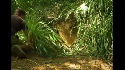 Making underground camping house in just 1 hour