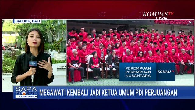 Megawati Soekarnoputri Dikukuhkan lagi Jadi Ketua Umum PDI-P | SAPA PAGI