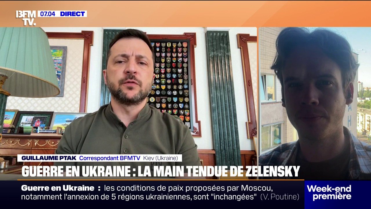 Ukraine: Voldymyr Zelensky se dit prêt à discuter avec Vladimir Poutine