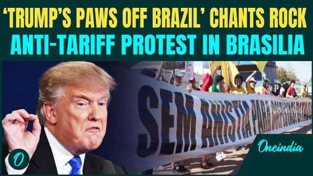 Anti-Trump Protests ERUPT Across Brazil Outside U.S Embassy Over Tariffs | Bolsonaro Blamed