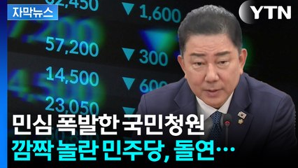 [자막뉴스] 코스피 5천 연다더니 '이럴 수가'...증시 급락에 민주당 '깜짝' / YTN